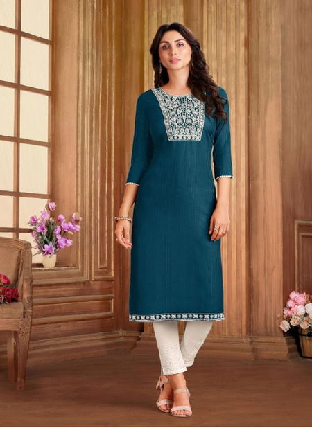 Kapil Trendz Twisha Fancy Festive Wear Rayon Designer Latest Kurti Collection Catalog